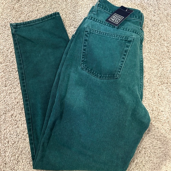 VINTAGE GREEN JEANS - Picture 1 of 5
